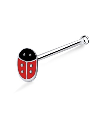 Red Ladybird Bone Nose Stud NSKD-808